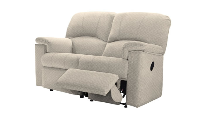 G Plan Chloe 2 Seater Single Power Recliner Right Hand Facing in Link Platinum Fabric